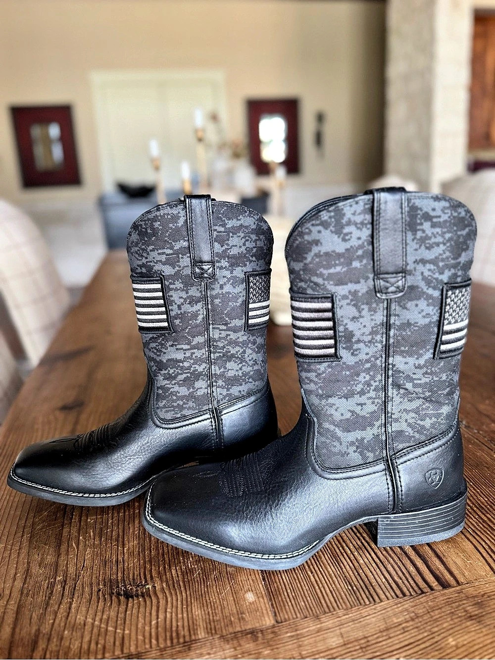 Ariat Sport Patriot Western Boot Camo Cowboy Boots US 10.5 EE (wide)